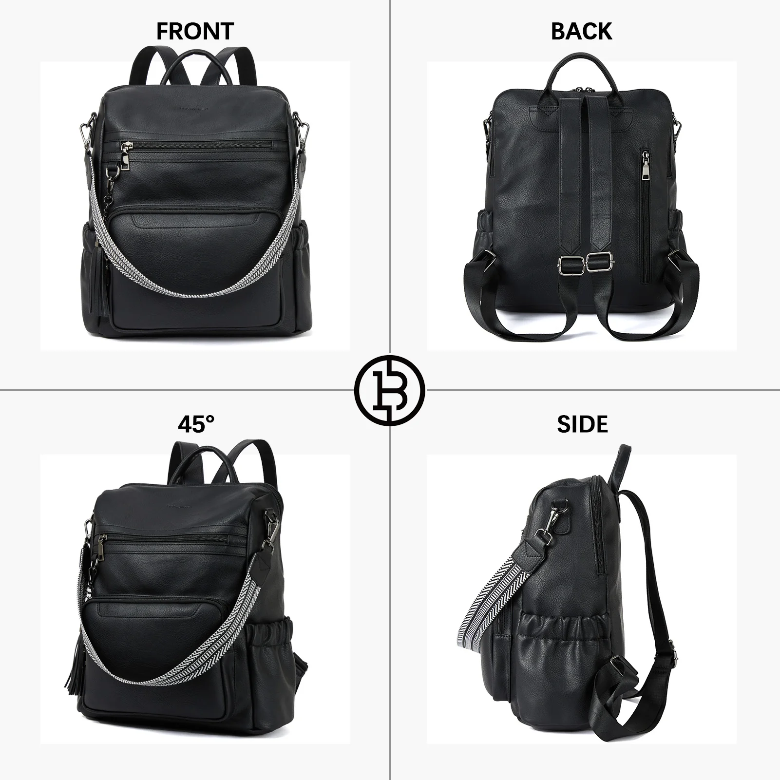Nombongo Large Convertible Backpack Travel Bag - Two Sizes - Image 19