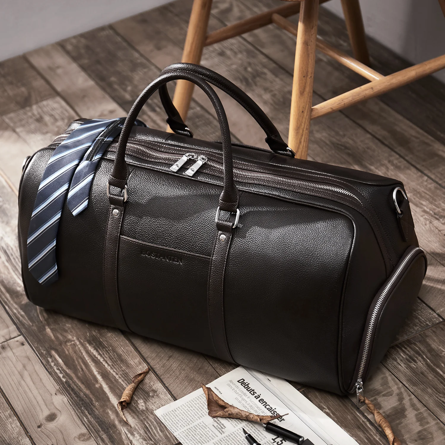 Vixen Elegant and Durable: Leather Duffle Bag for All Adventures - Image 2