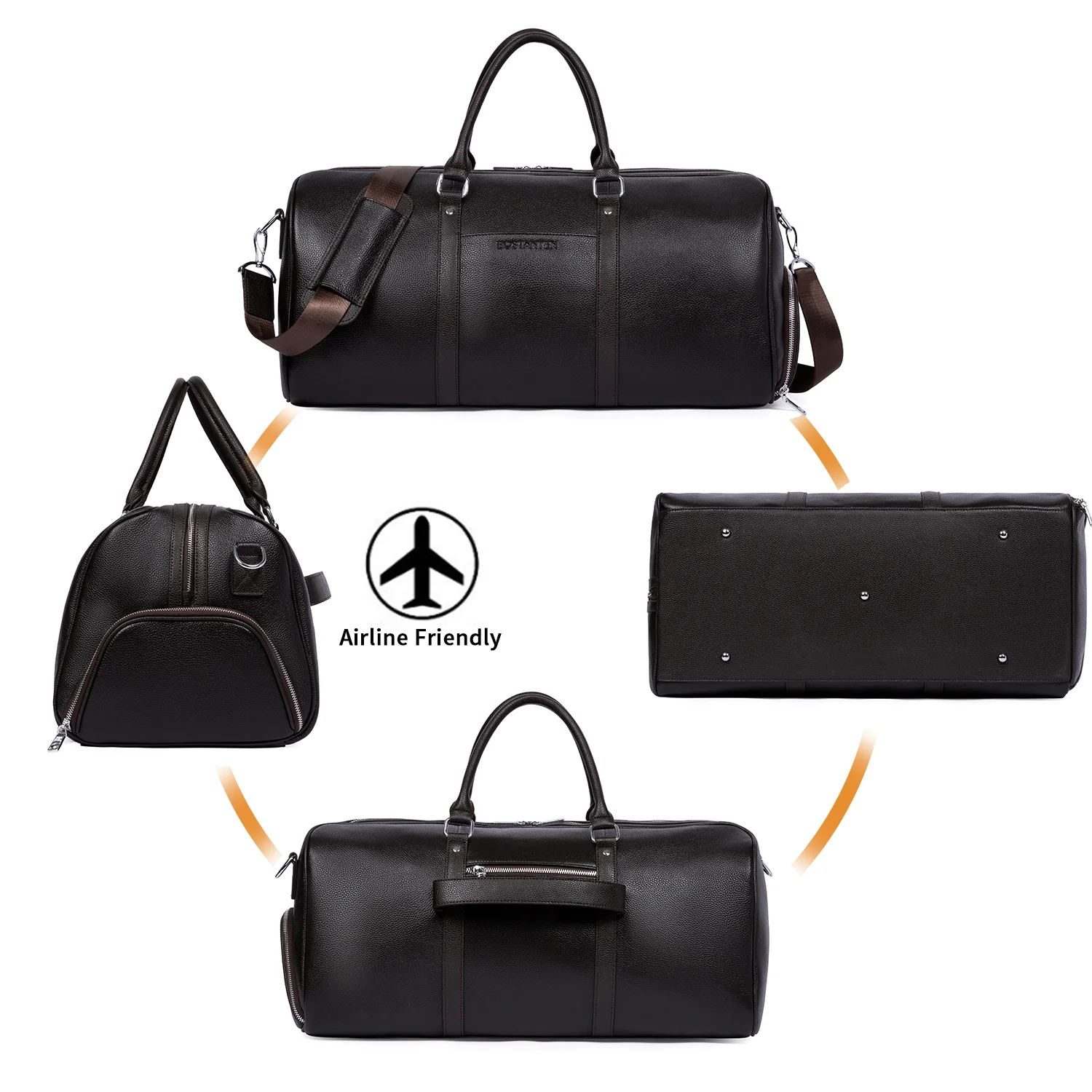 Vixen Elegant and Durable: Leather Duffle Bag for All Adventures - Image 5