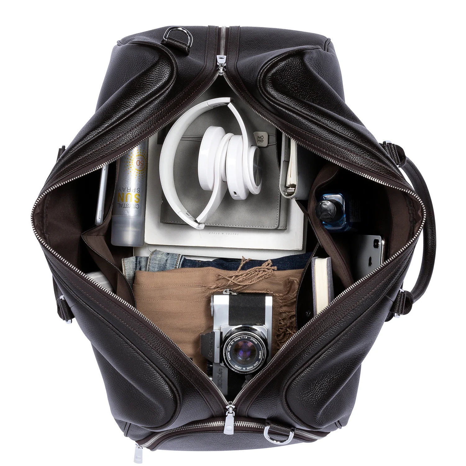 Vixen Elegant and Durable: Leather Duffle Bag for All Adventures - Image 7