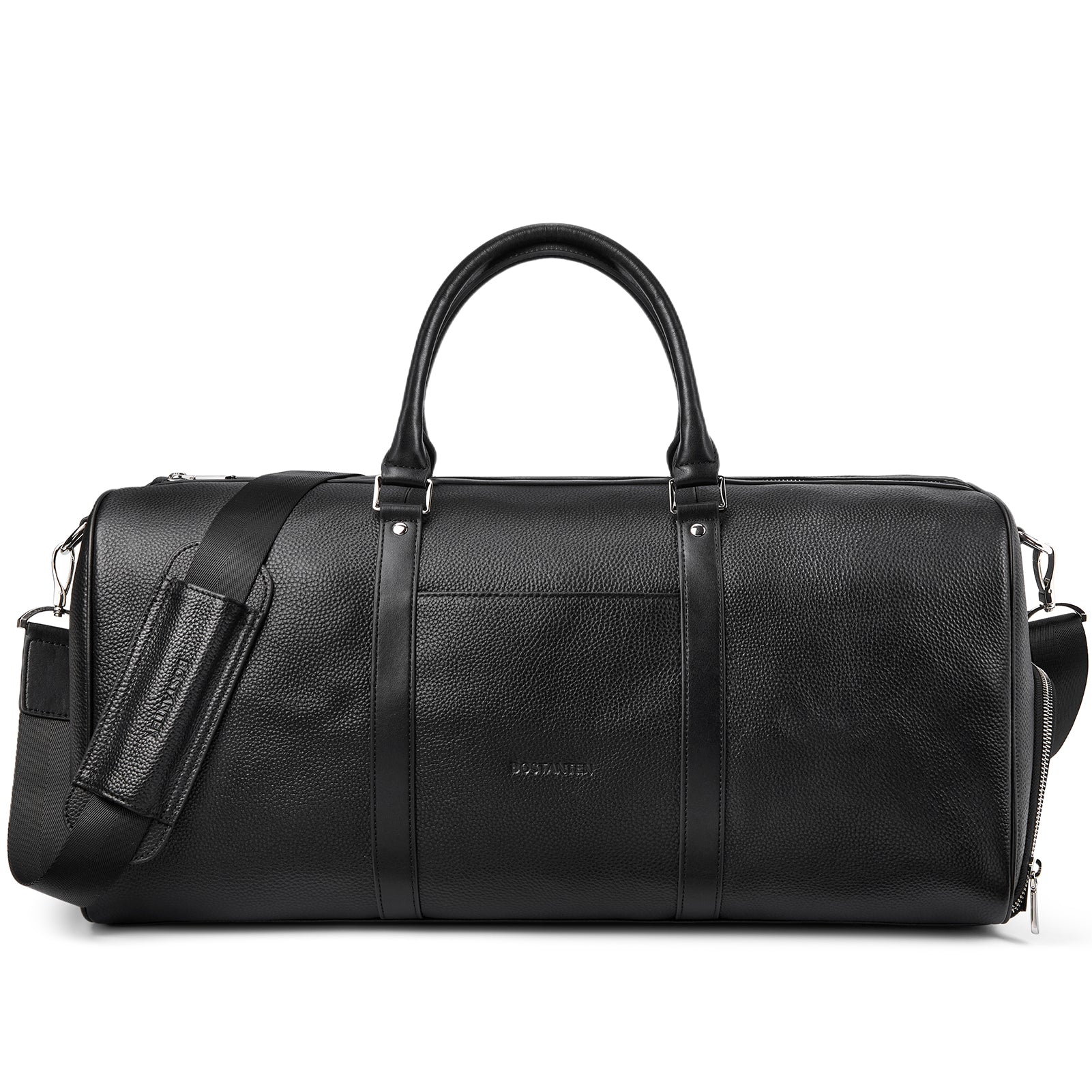 Vixen Oversized Leather Duffle Bag With Shoes Compartment - Image 2
