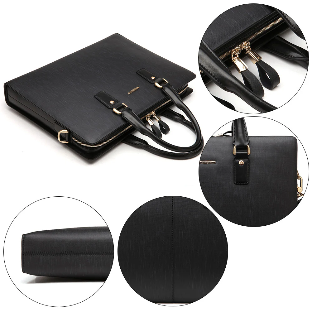Johan Leather Lawyers Briefcase - Premium Laptop Bag - Image 4