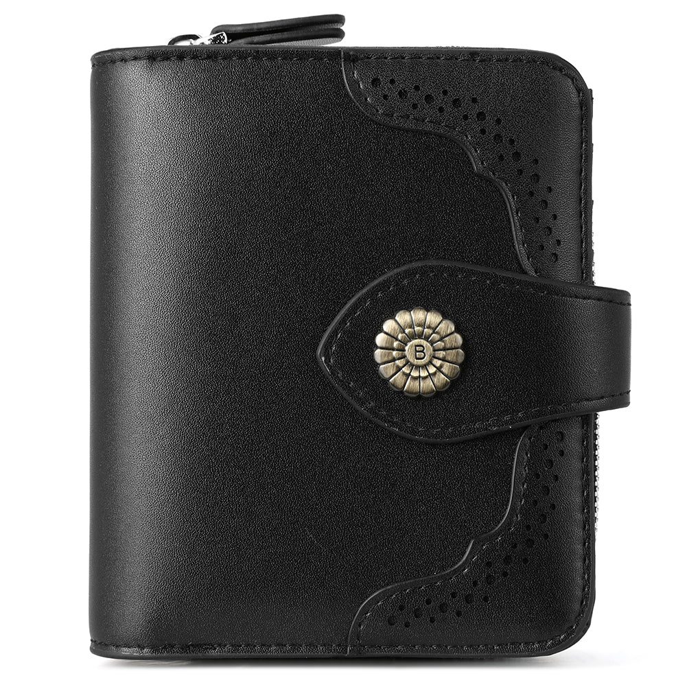 Rozenn Full Grain Leather Money Clip Wallet —— Small Bifold - Image 10