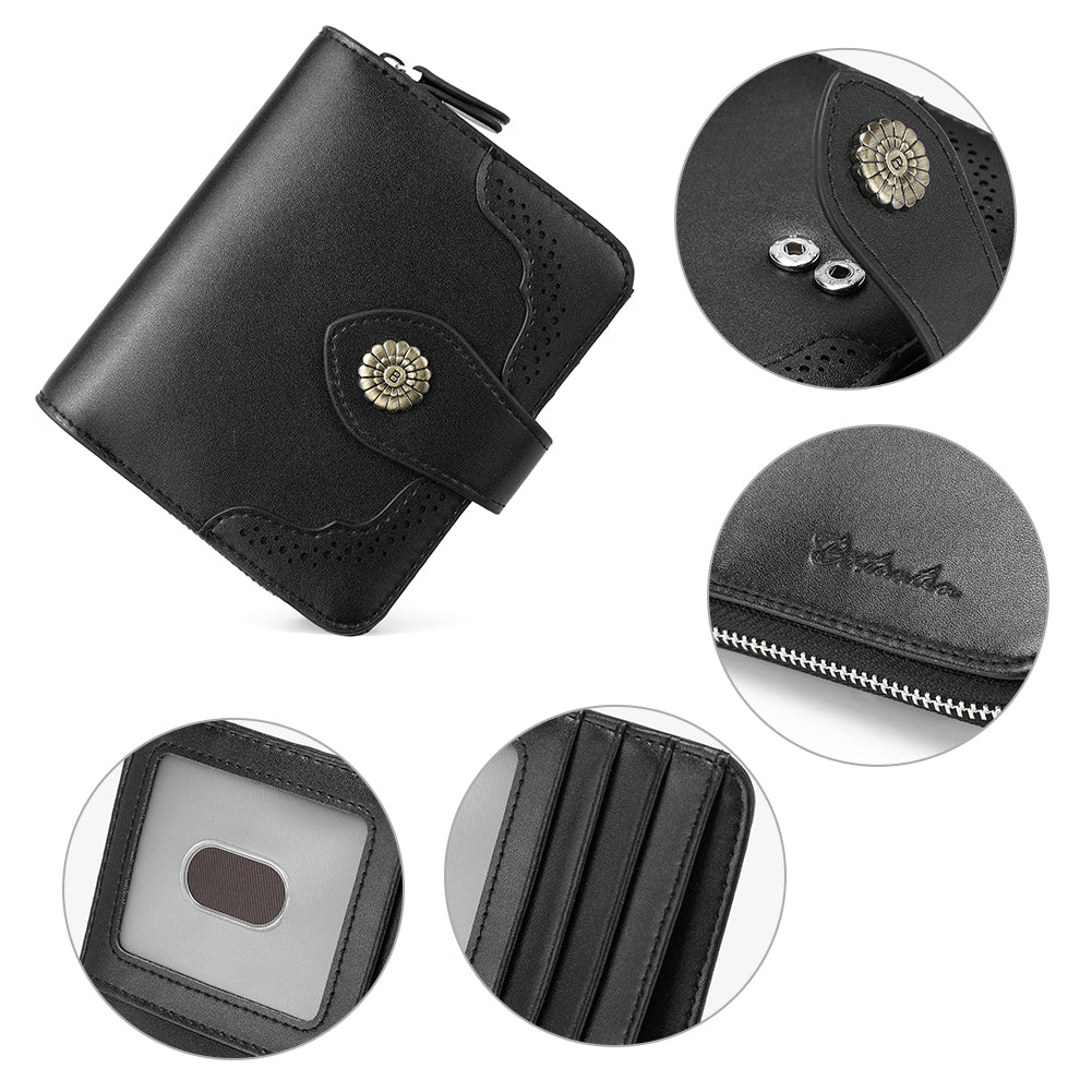 Rozenn Full Grain Leather Money Clip Wallet —— Small Bifold - Image 13
