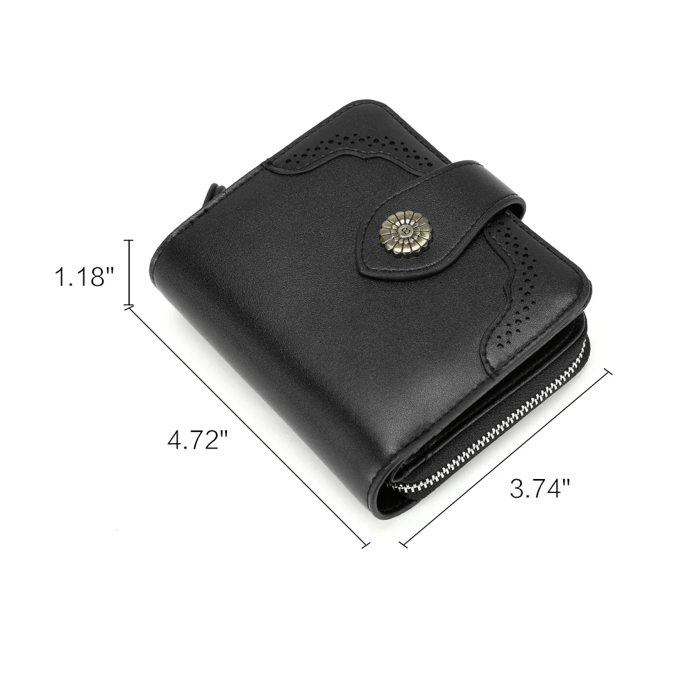 Rozenn Full Grain Leather Money Clip Wallet —— Small Bifold - Image 14