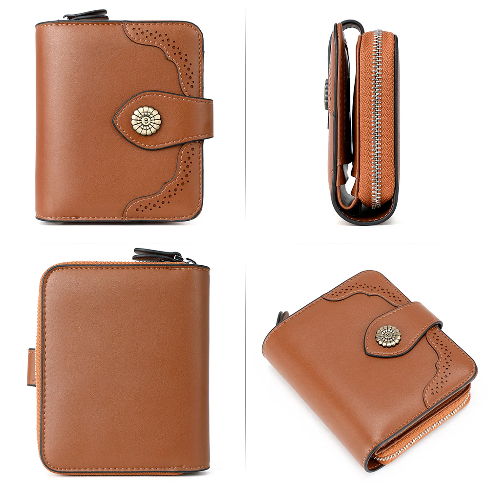 Rozenn Full Grain Leather Money Clip Wallet —— Small Bifold - Image 20