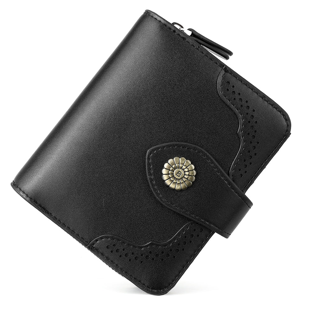 Rozenn Full Grain Leather Money Clip Wallet —— Small Bifold - Image 9