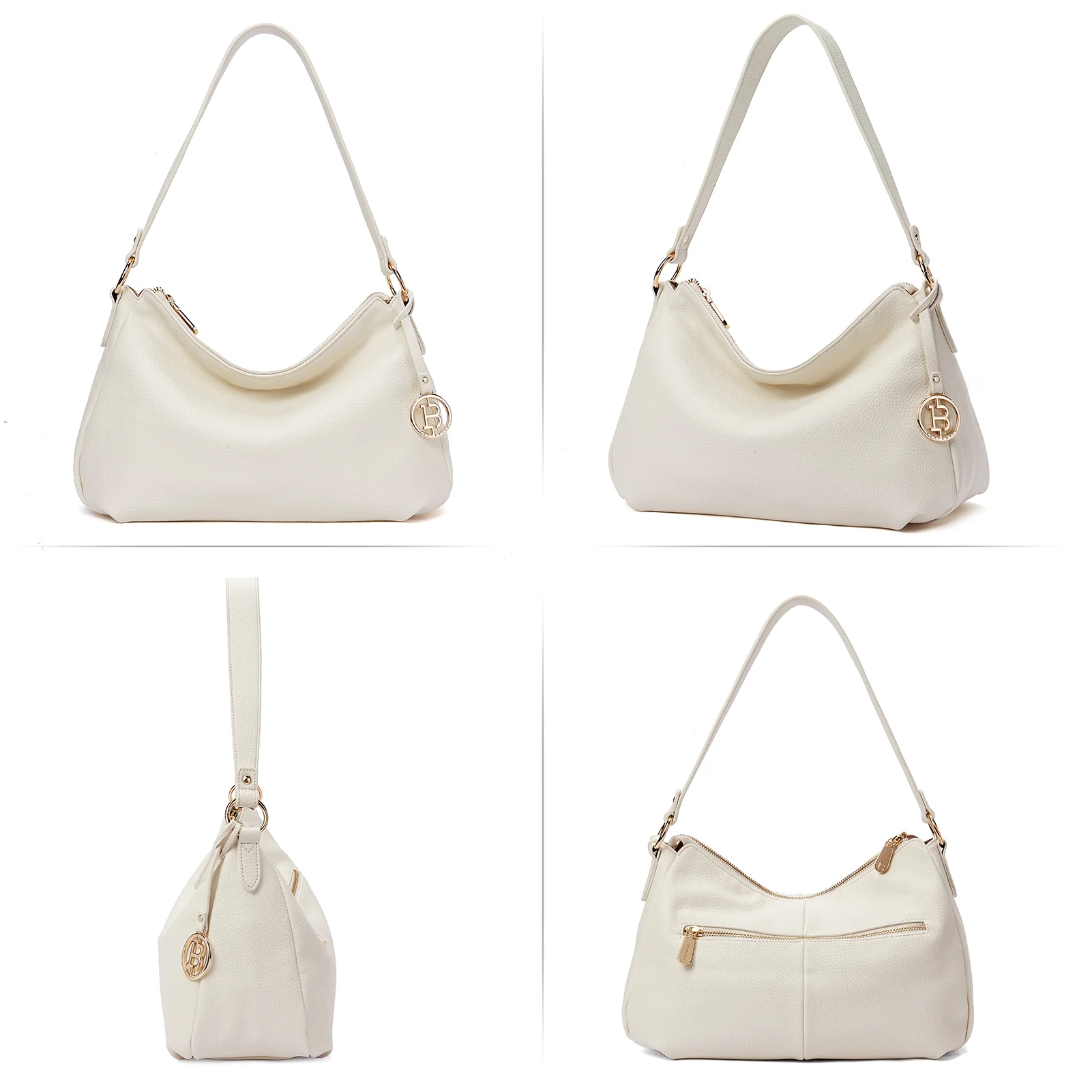Kweli Hobo Shoulder Handbag - Pebble Leather - Image 47