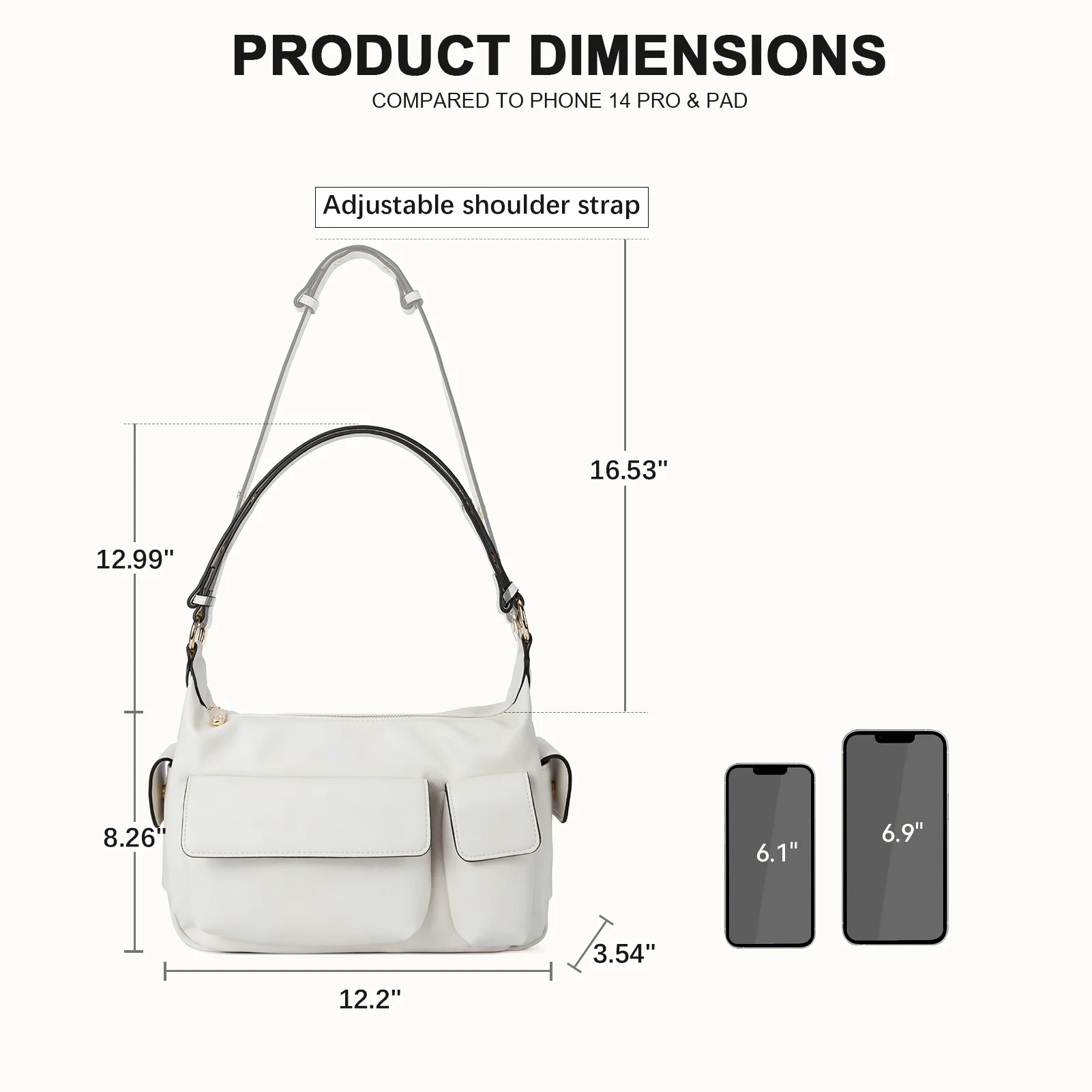 Kweli Distressed Cargo Pocket Shoulder Bag - Image 12
