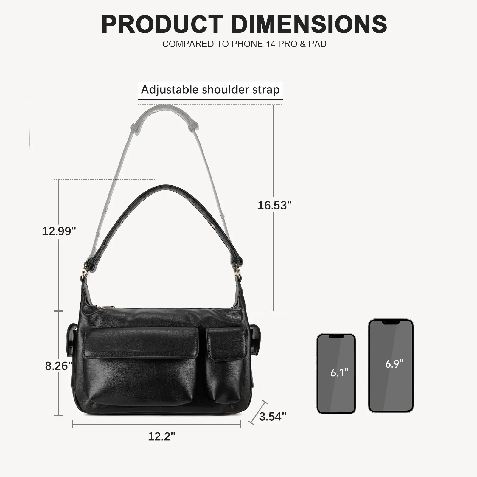 Kweli Distressed Cargo Pocket Shoulder Bag - Image 19
