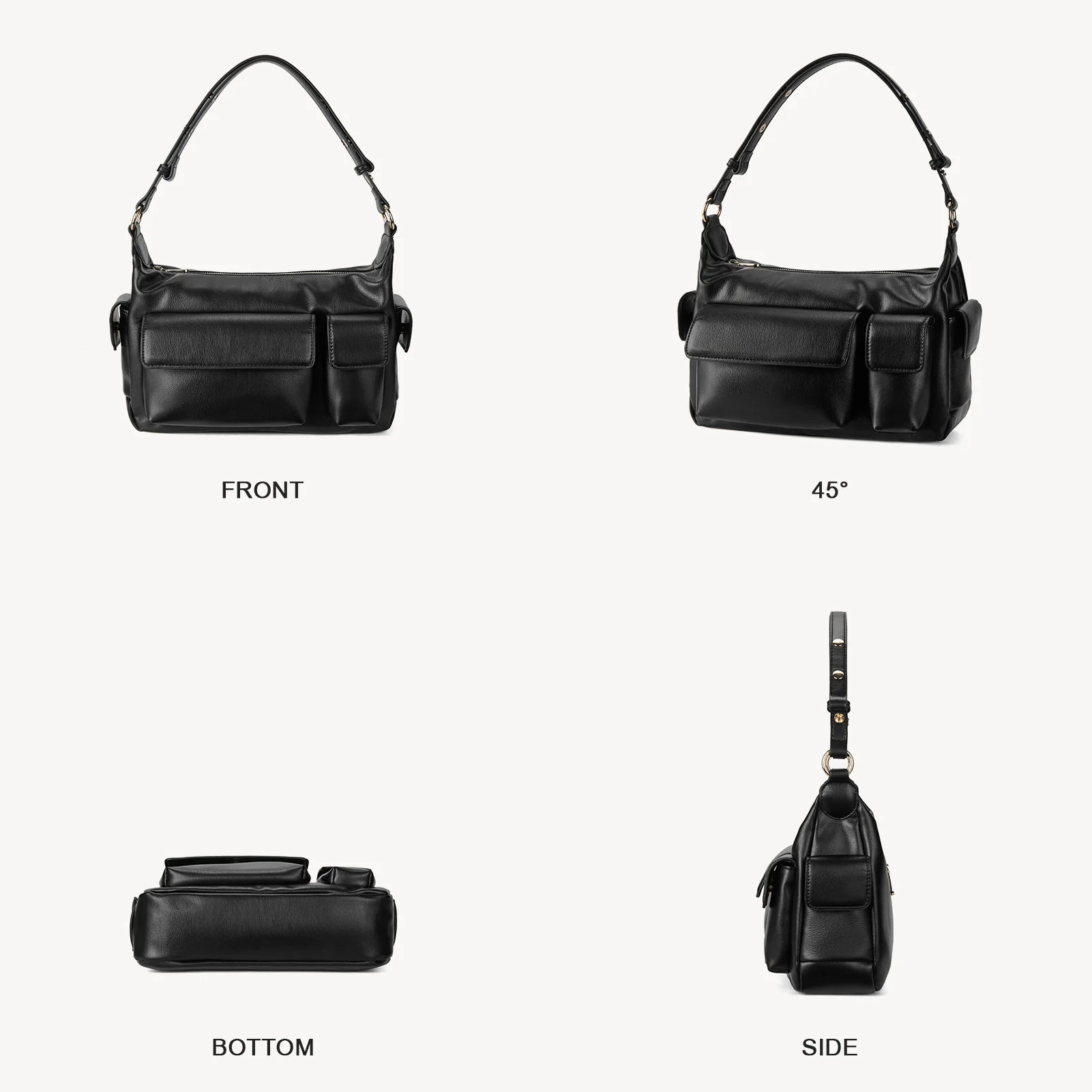 Kweli Distressed Cargo Pocket Shoulder Bag - Image 22