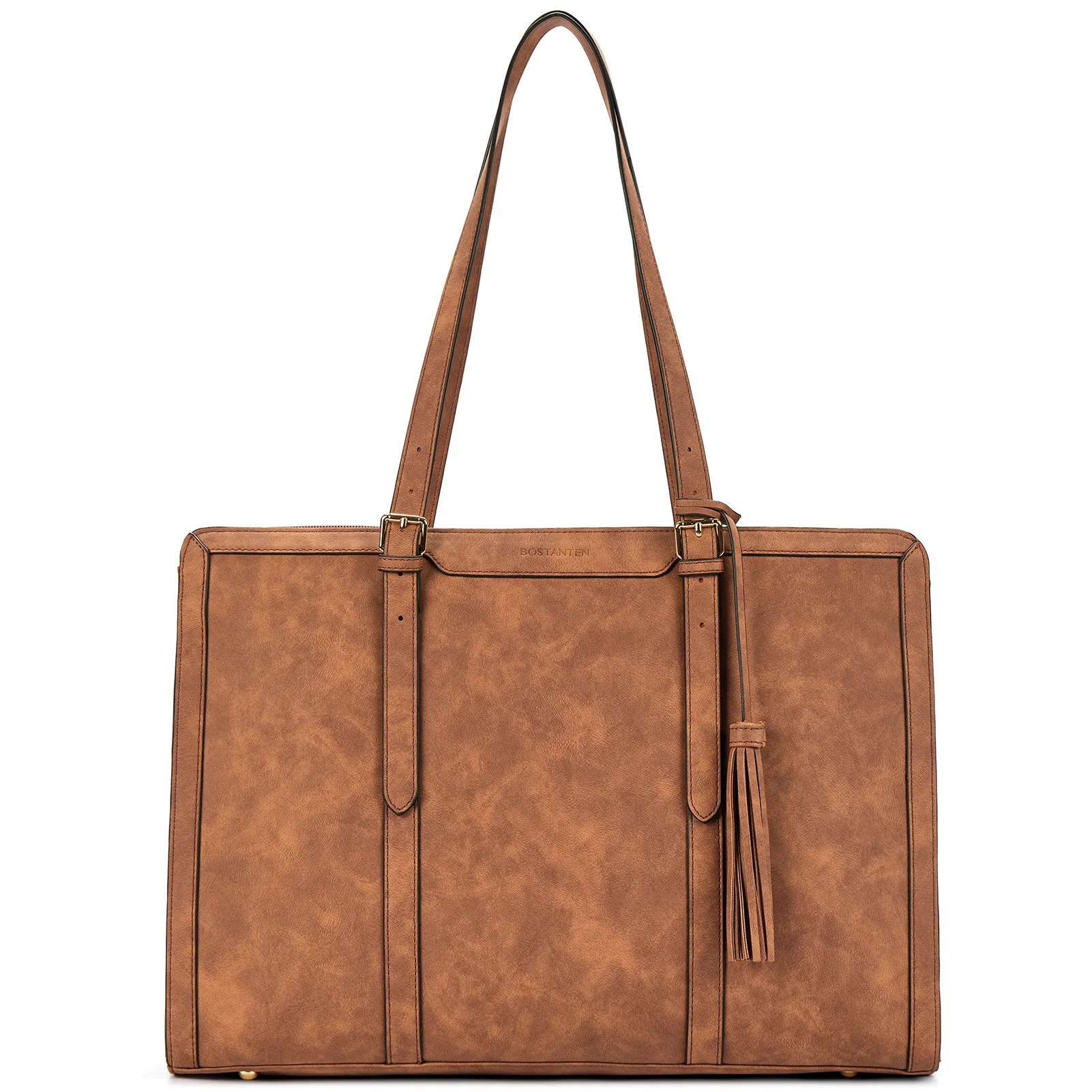 Nevin Professional 15.6 inch Leather Briefcase Business Office Purse - Image 8