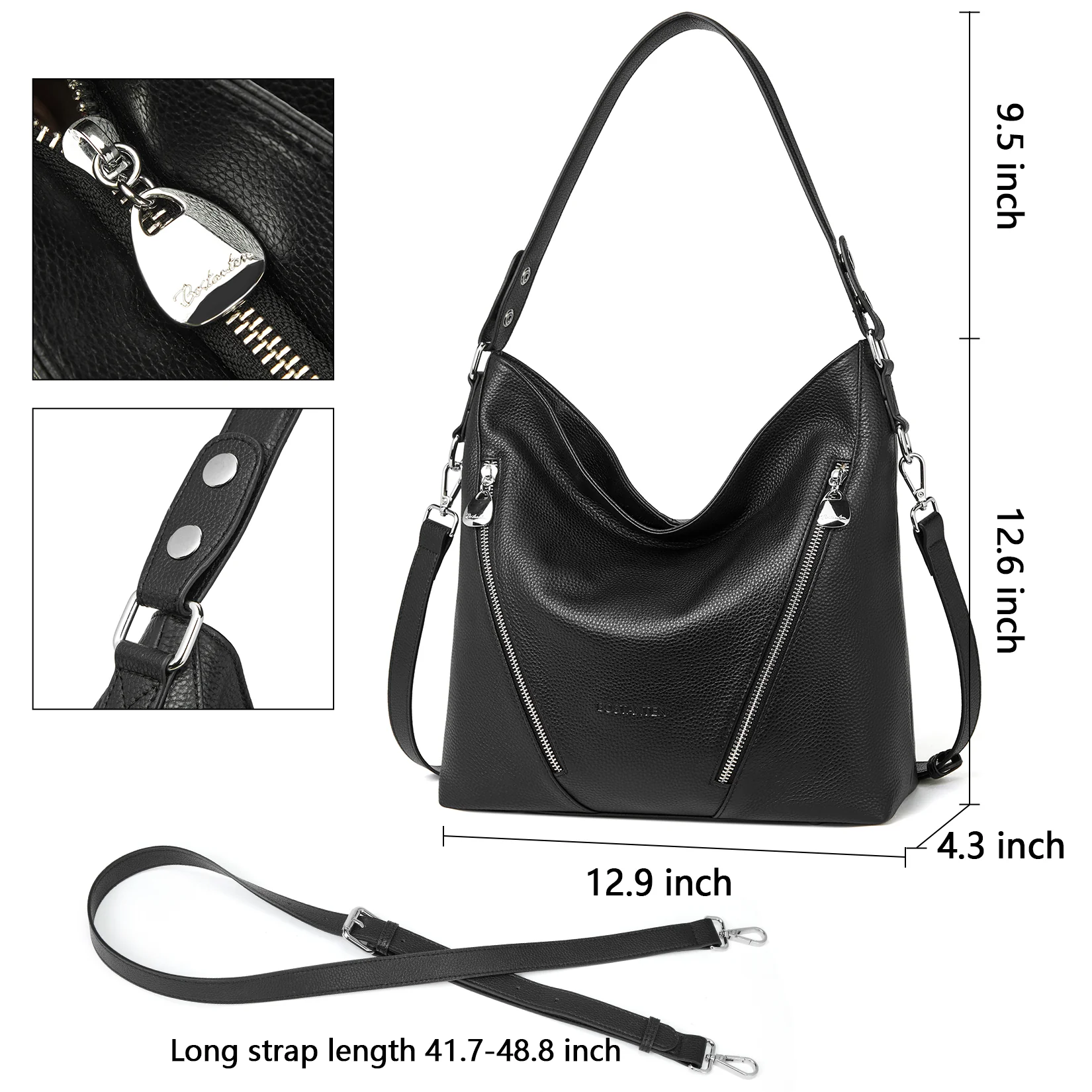 Kweli Luxurious Leather Shoulder Tote Bag - Handcrafted with Attention to Detail - Image 19