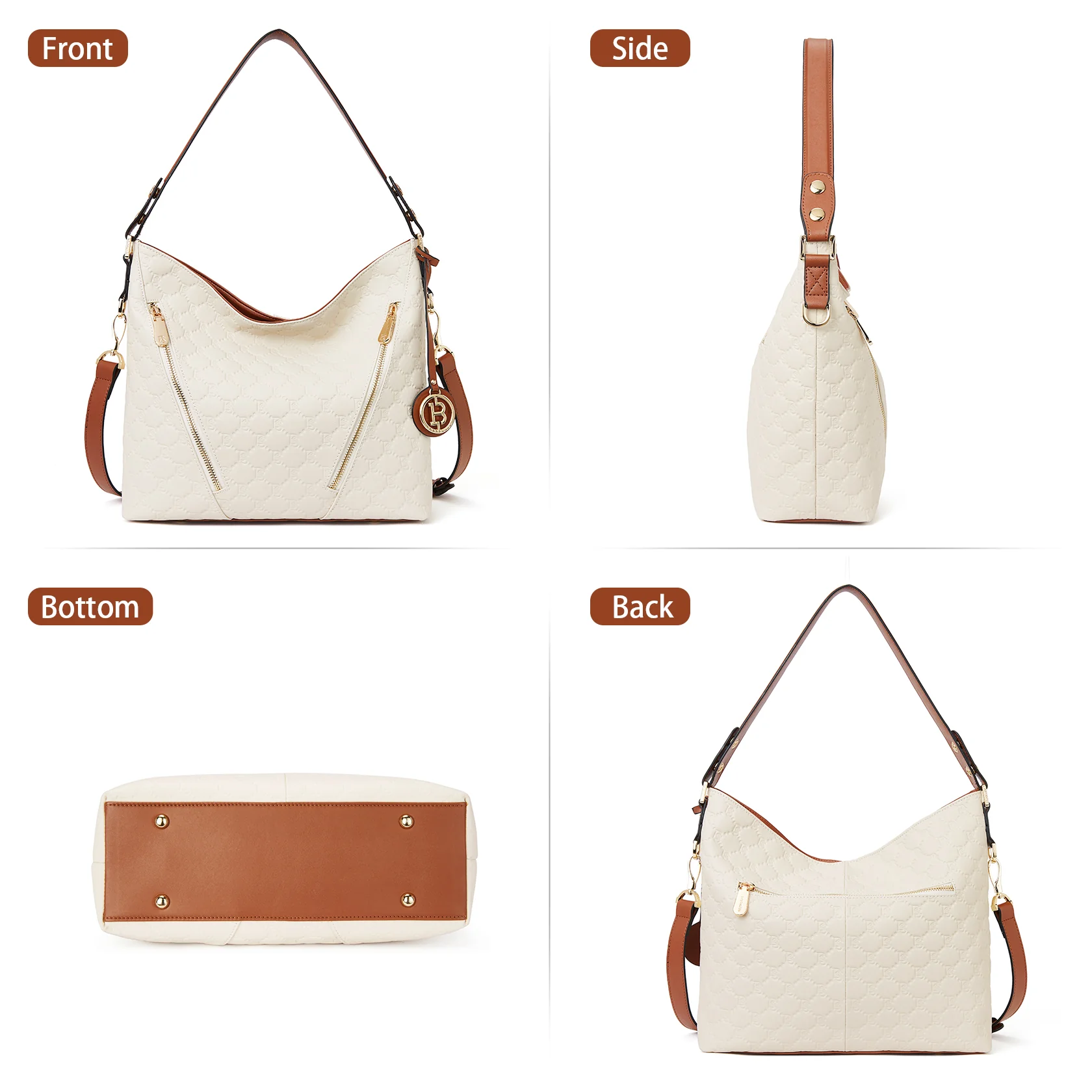 Kweli Luxurious Leather Shoulder Tote Bag - Handcrafted with Attention to Detail - Image 4