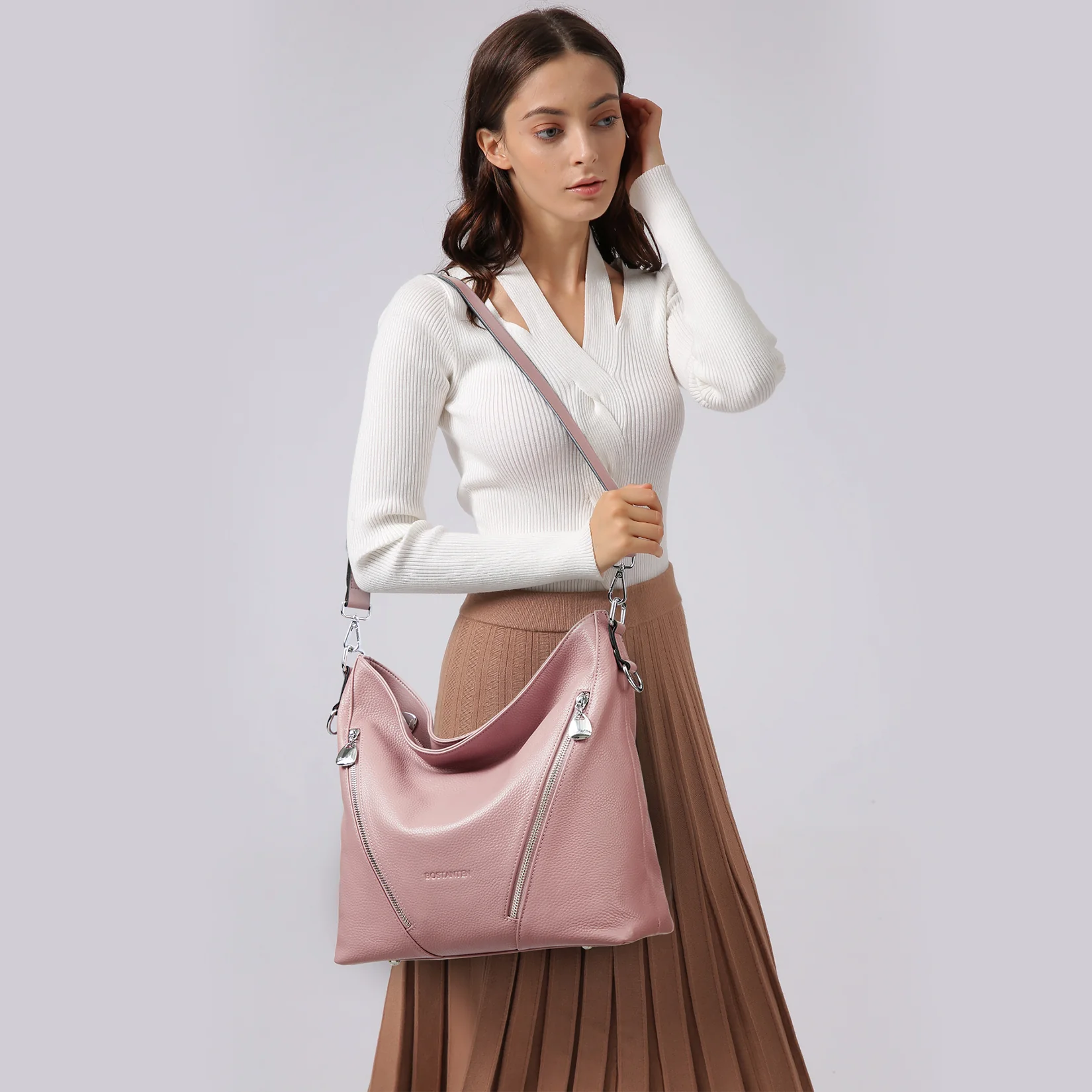 Kweli Luxurious Leather Shoulder Tote Bag - Handcrafted with Attention to Detail - Image 47