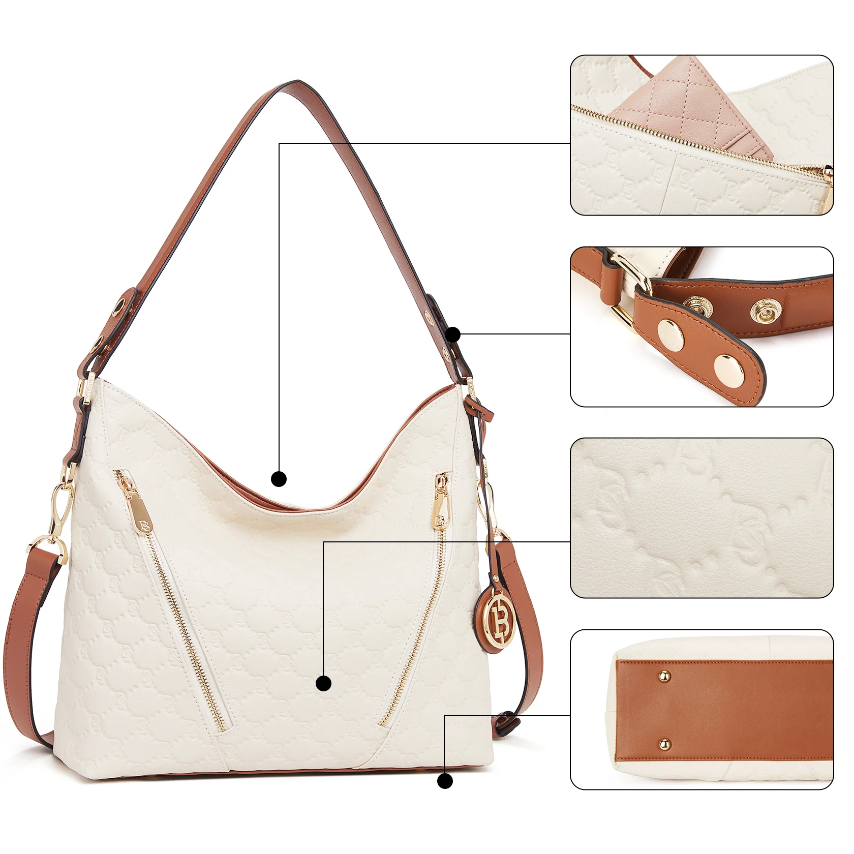 Kweli Luxurious Leather Shoulder Tote Bag - Handcrafted with Attention to Detail - Image 5