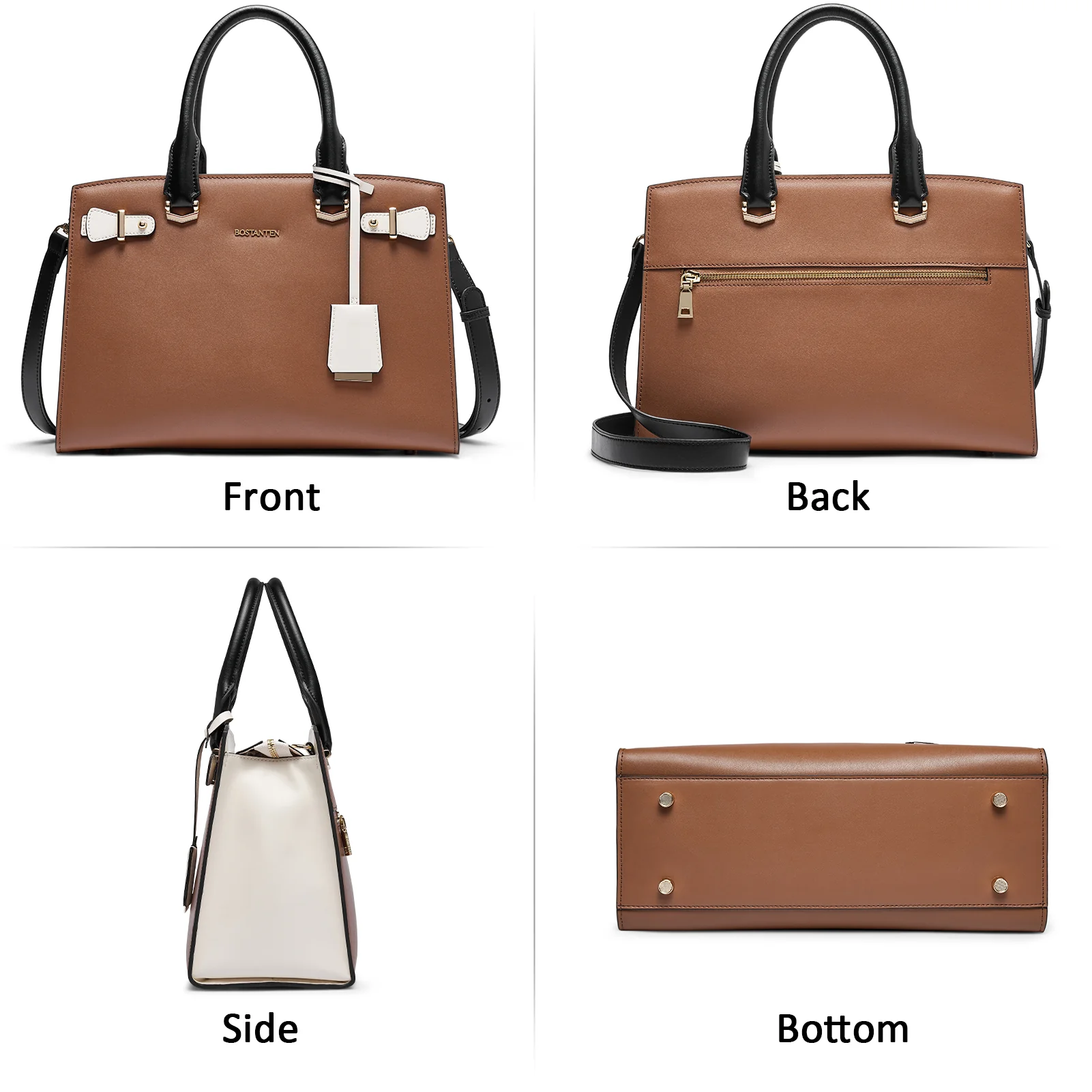 Nevin Elegant Medium Leather Crossbody Bag - Image 16