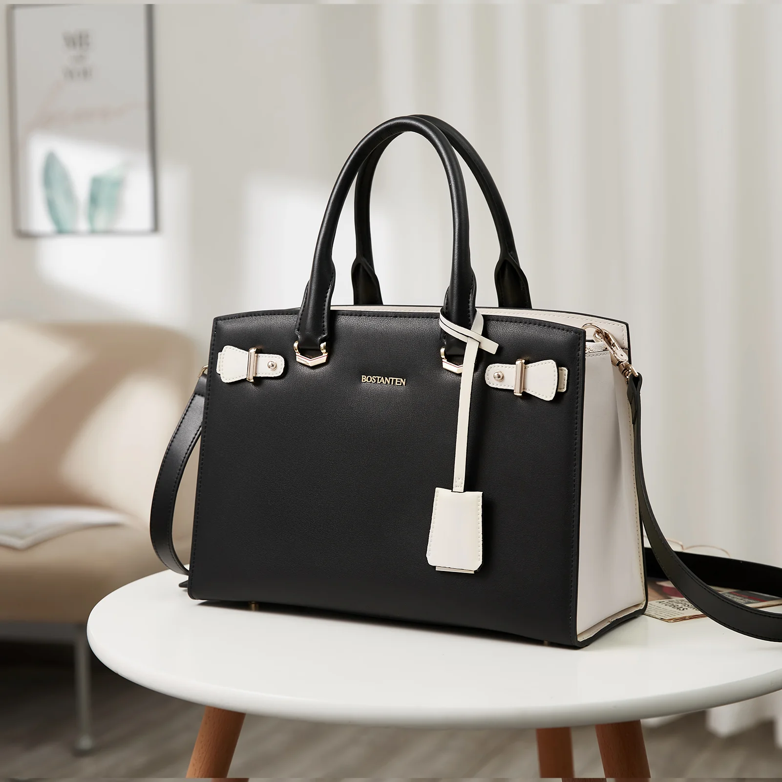 Nevin Elegant Medium Leather Crossbody Bag - Image 44