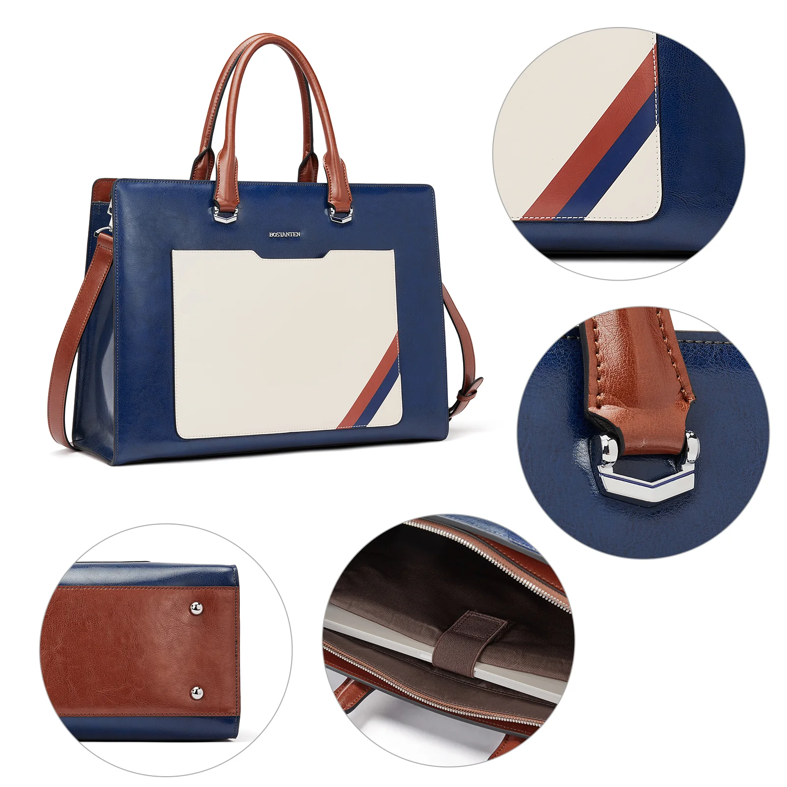 Mizuki Leather Messenger Bag - Professional Handicraft - Image 6