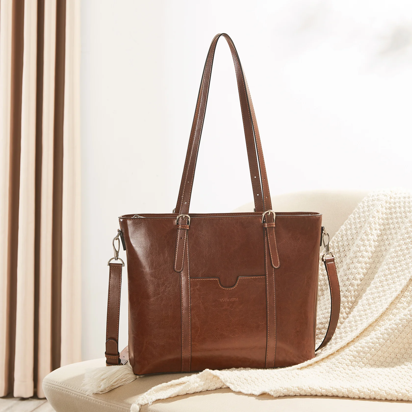 Carol Women Briefcase - Vintage Tote - Image 16