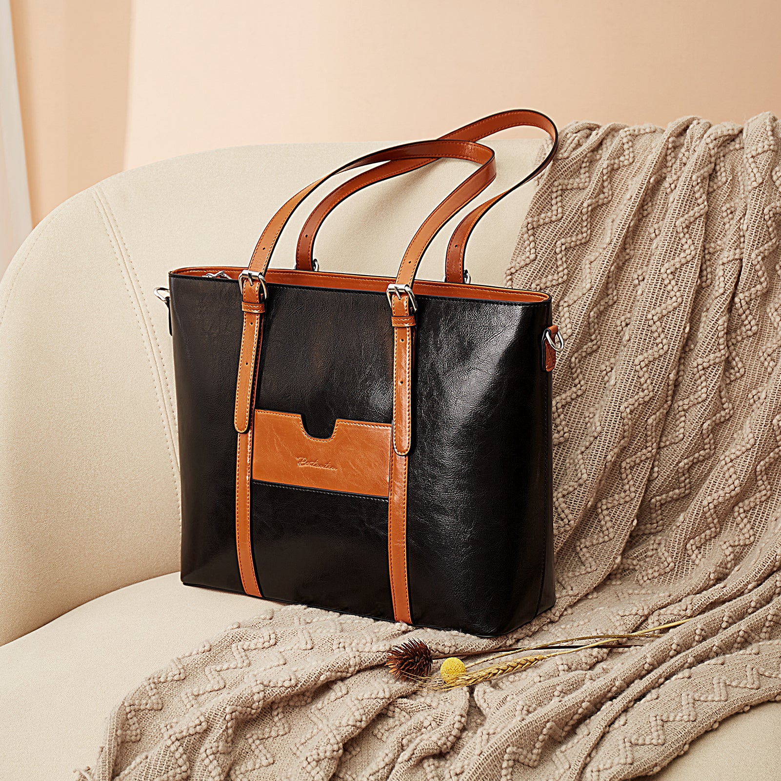 Carol Women Briefcase - Vintage Tote - Image 27