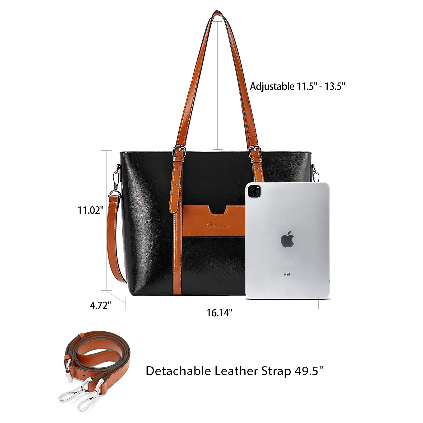 Carol Women Briefcase - Vintage Tote - Image 28