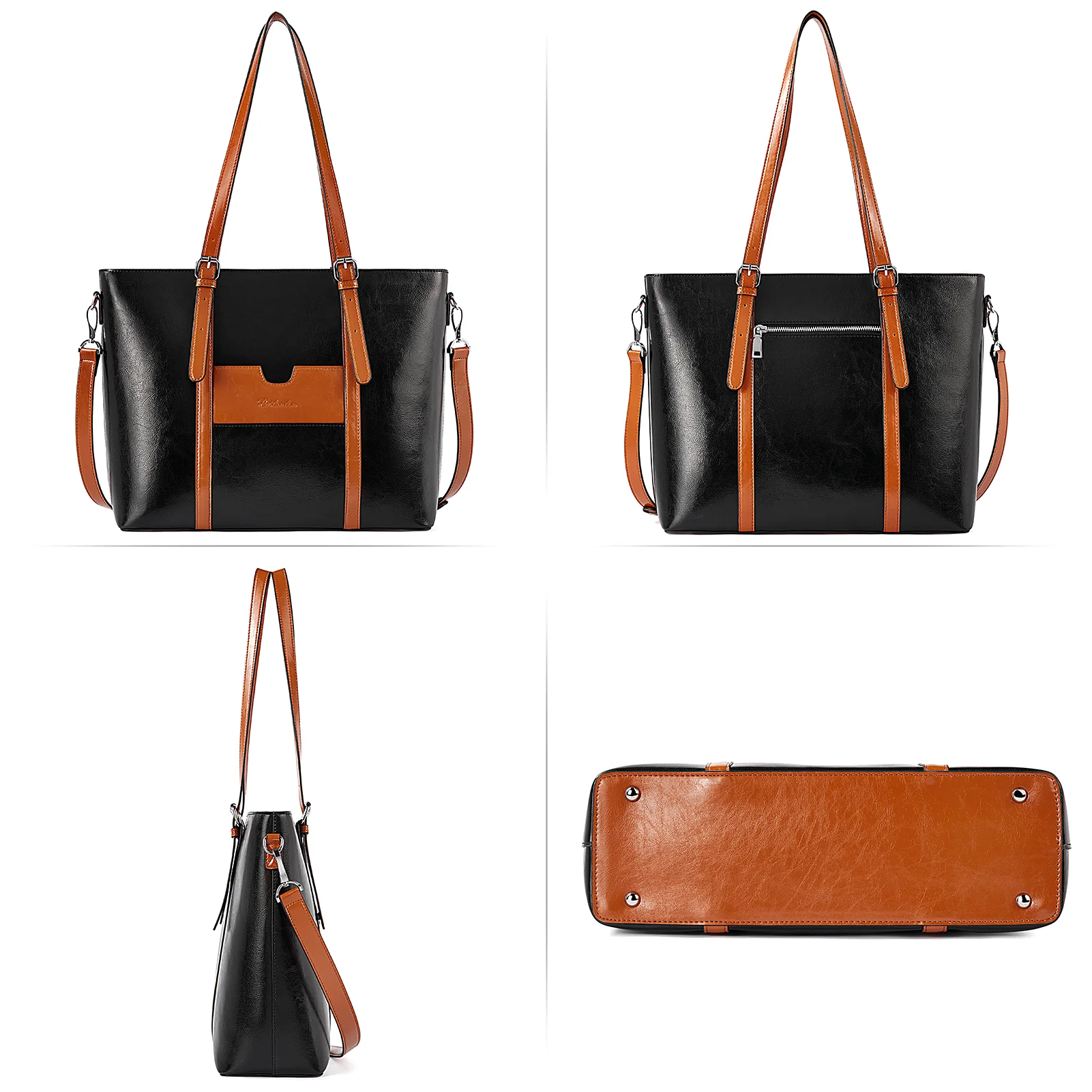 Carol Women Briefcase - Vintage Tote - Image 31