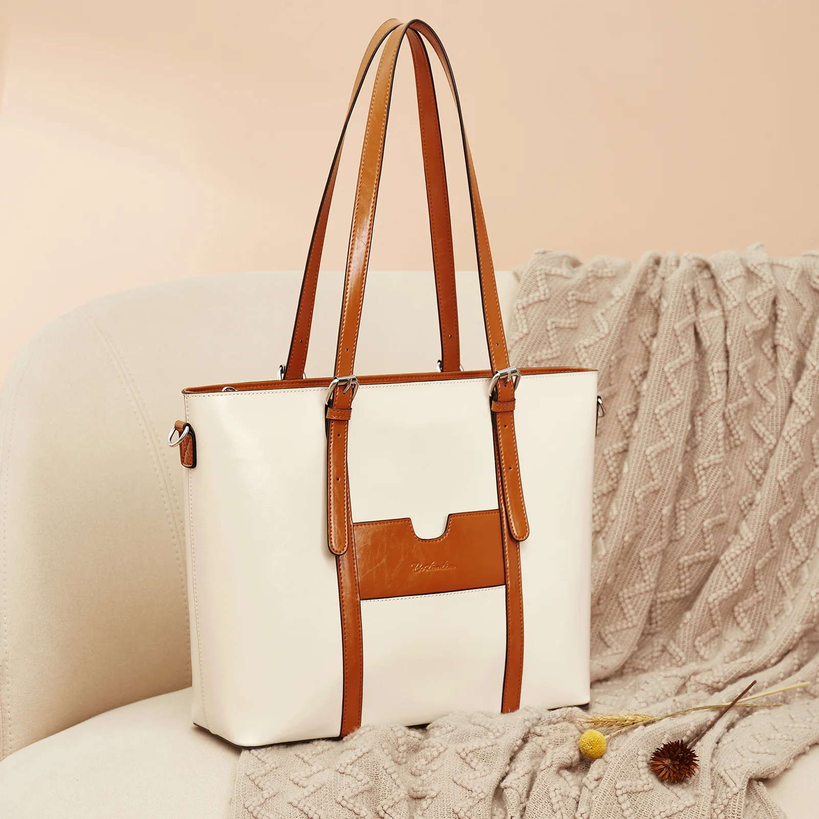 Carol Women Briefcase - Vintage Tote - Image 34