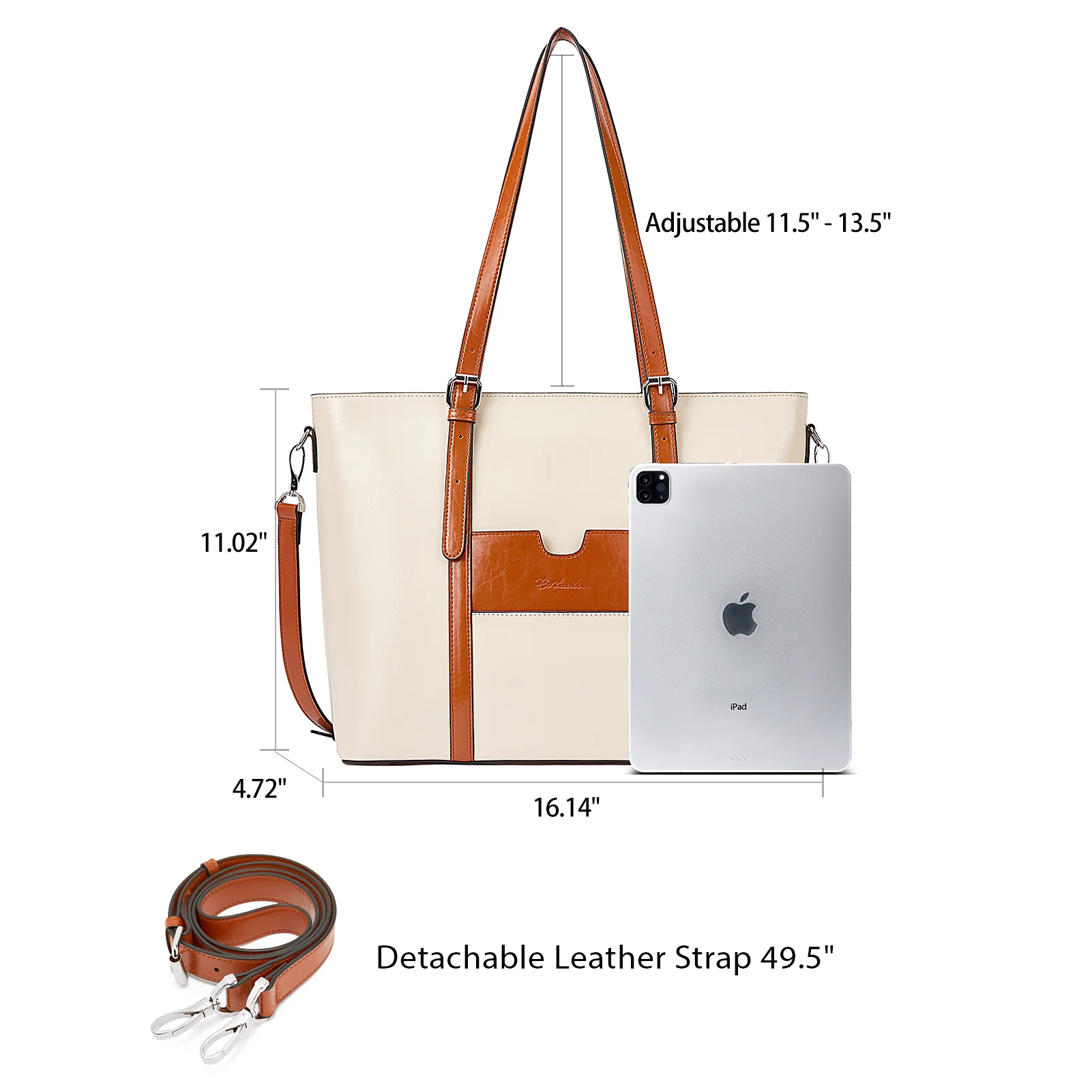 Carol Women Briefcase - Vintage Tote - Image 35