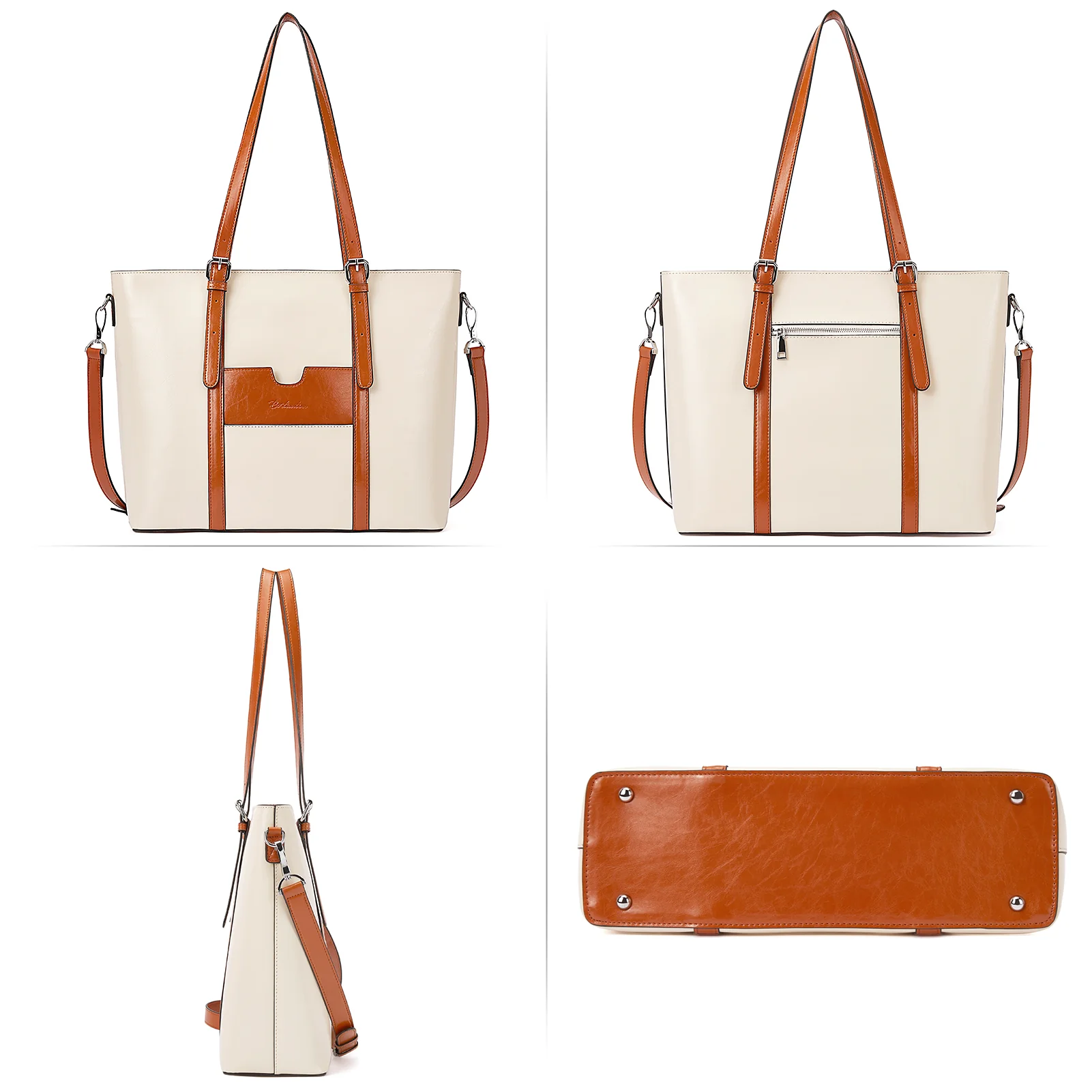 Carol Women Briefcase - Vintage Tote - Image 36
