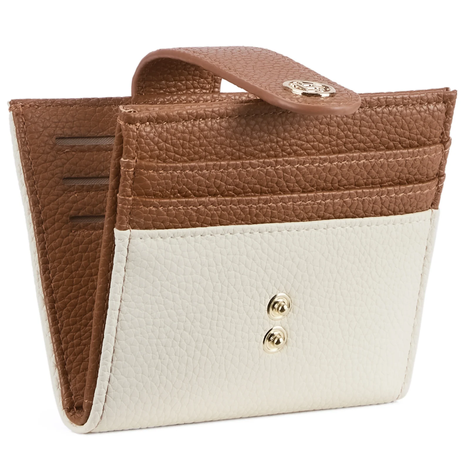 Lomy Slim Bifold Wallet – RFID Card Holder with Double Snap Closure