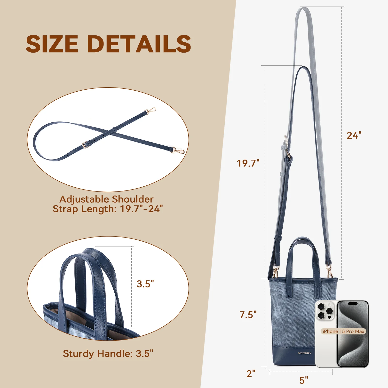 Designer Trendy Phone Crossbody Bag - Image 12