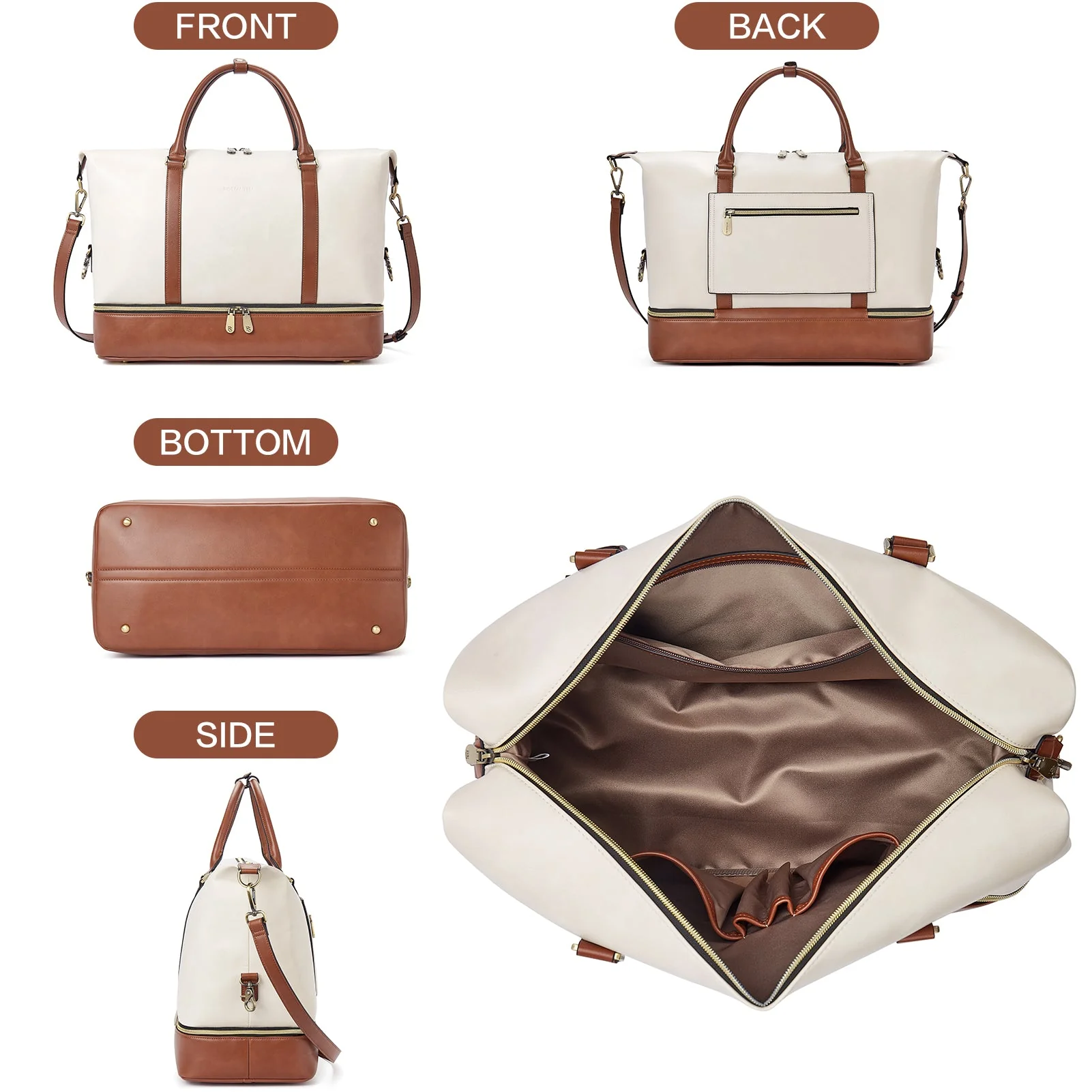 Judea Leather Weekender Bag - Image 14