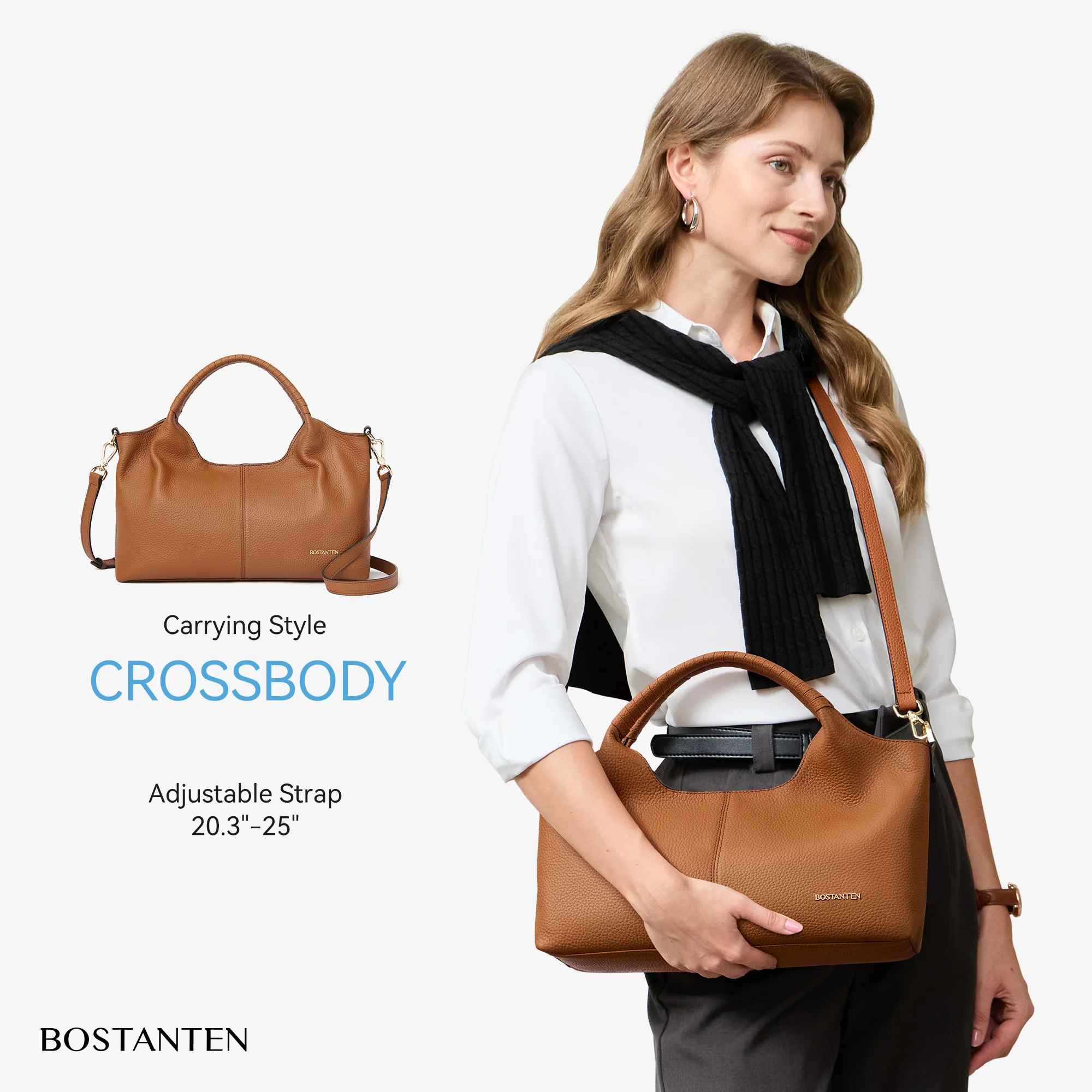 Nevin Genuine Leather Satchel Tote - Image 3