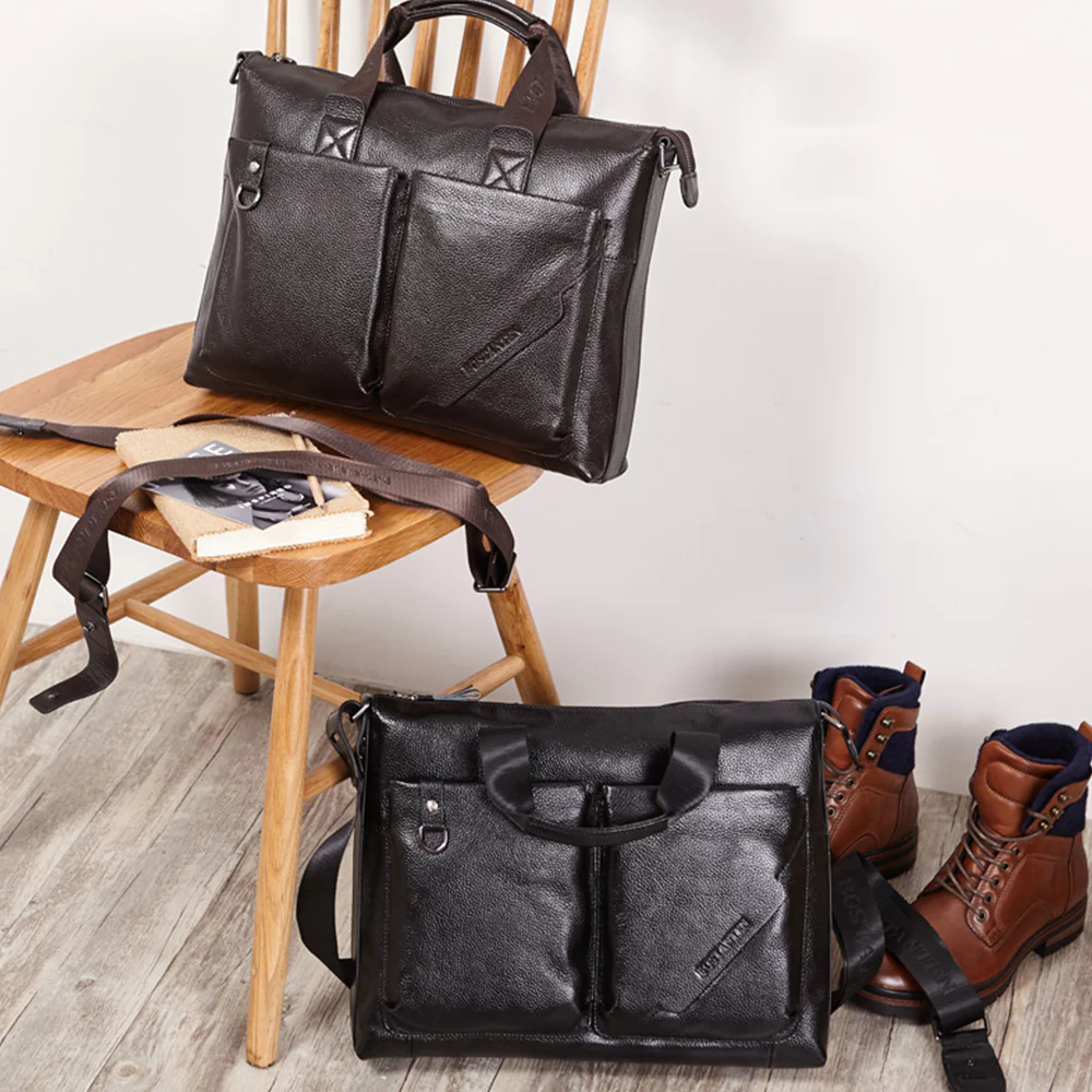 Royal Retro Premium Leather Classic Briefcase | 14ββ Laptop - Image 19