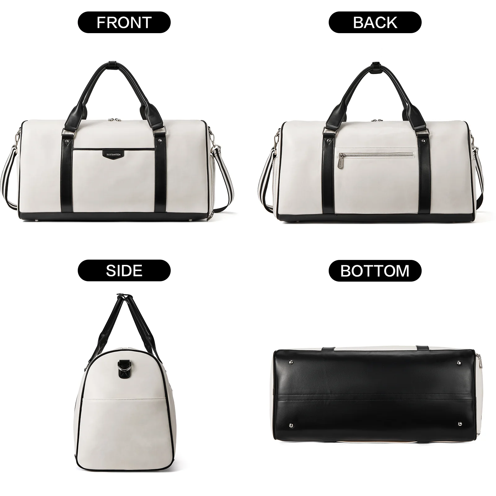 Stylish and Durable Leather Weekender Bags for Women - Image 6