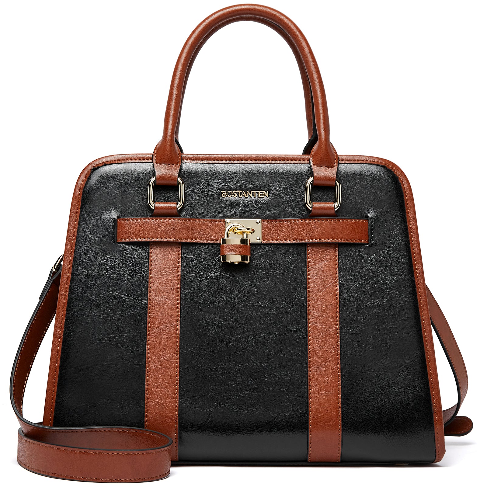 Stylish Two-Tone Top Handle Work Bag