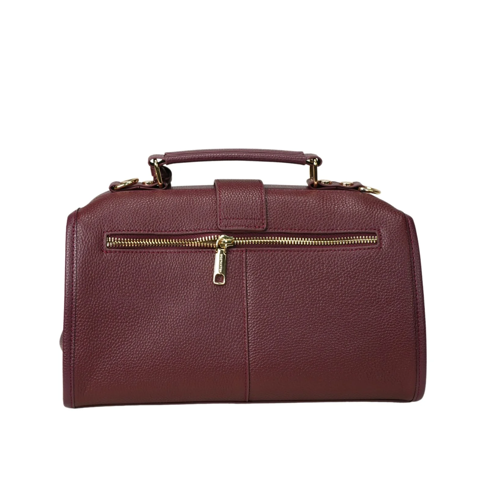 Timeless Grace Doctor Bag - Full Grain Pebble Leather - Image 3