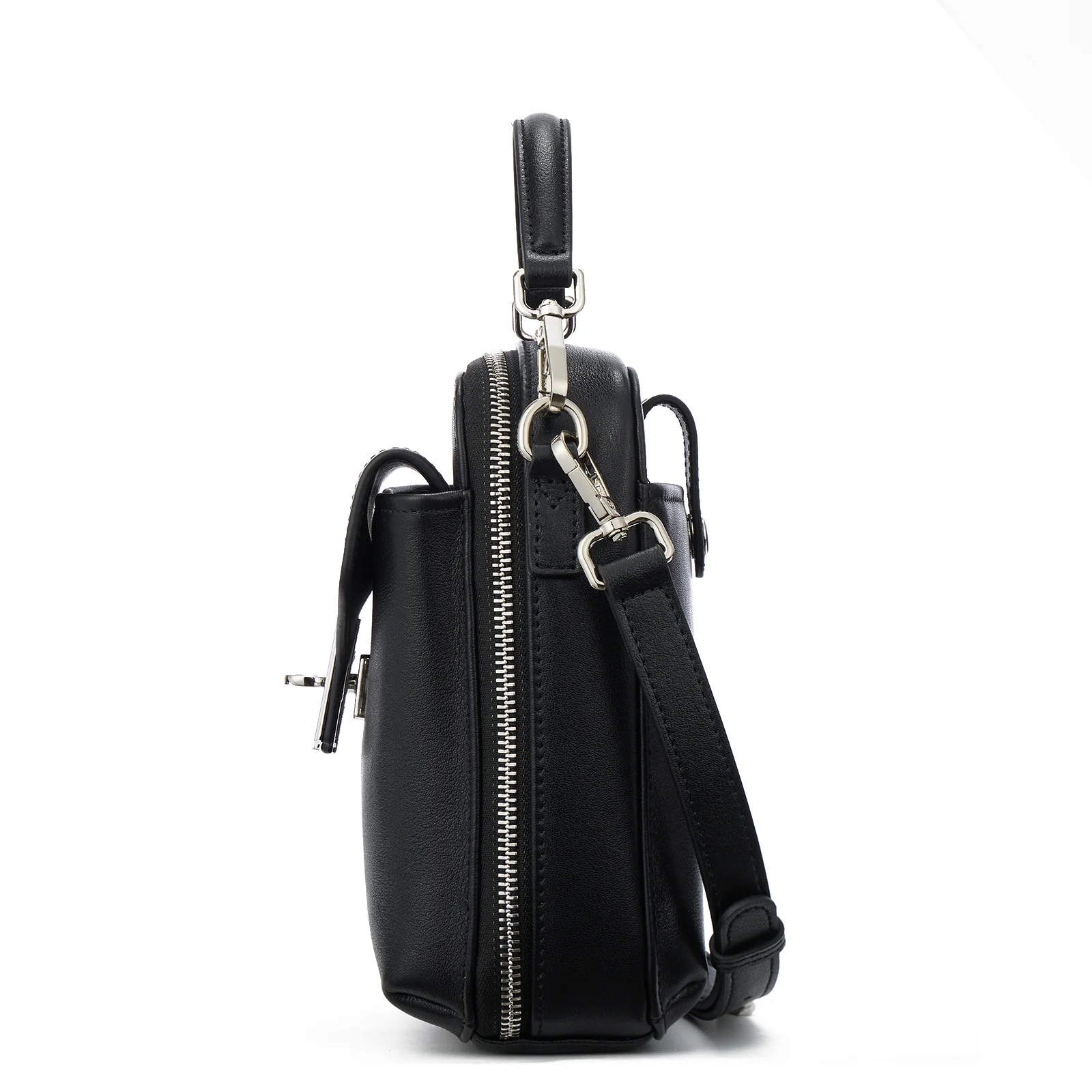 Nevin Vegetable-Tanned Genuine Leather Crossbody Phone Bag - Image 11