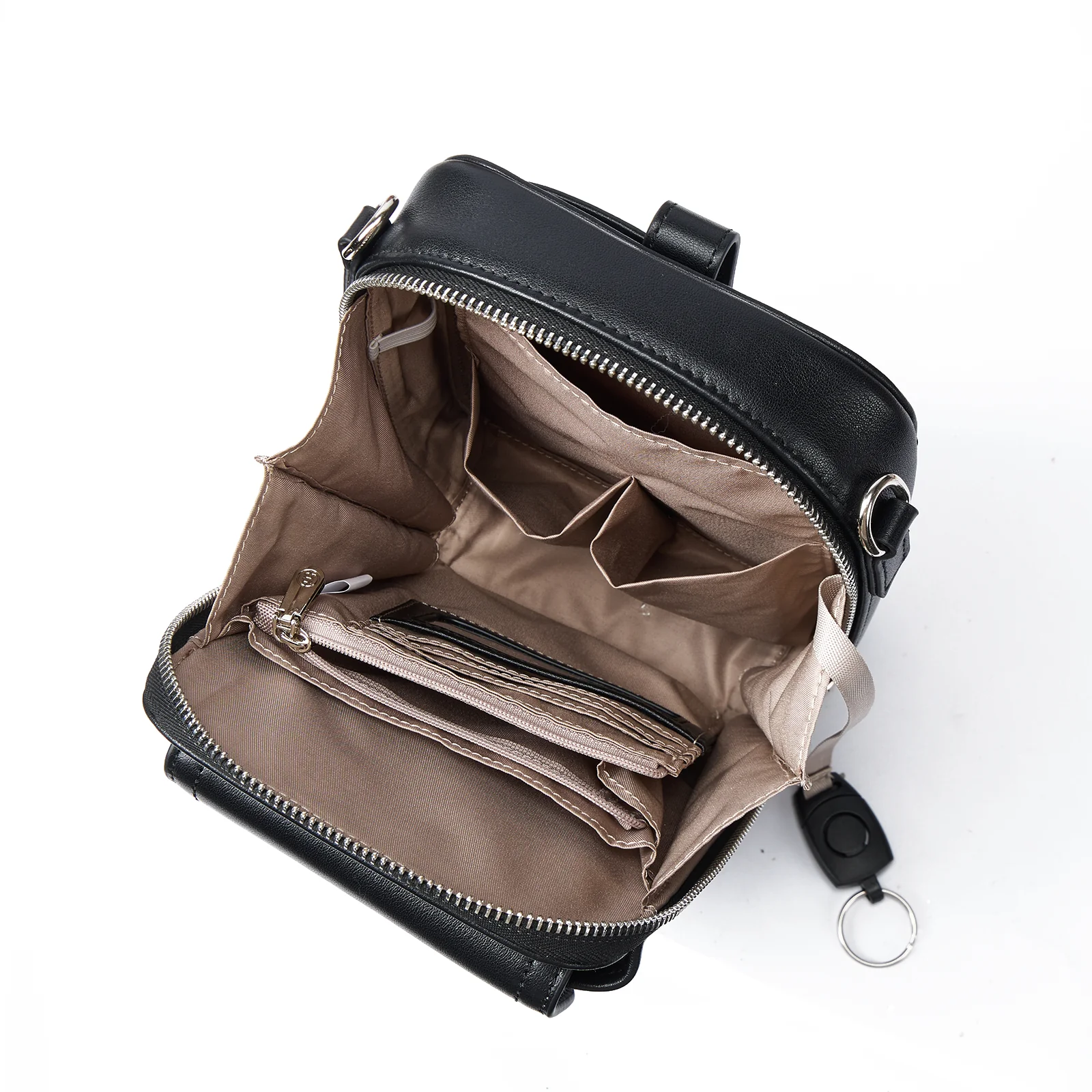 Nevin Vegetable-Tanned Genuine Leather Crossbody Phone Bag - Image 3