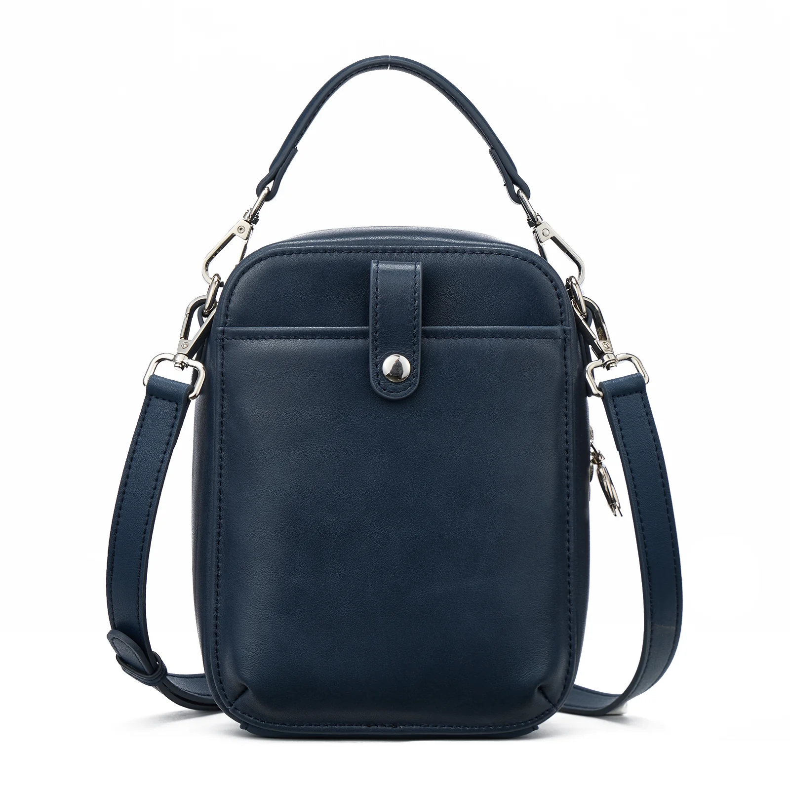 Nevin Vegetable-Tanned Genuine Leather Crossbody Phone Bag - Image 40