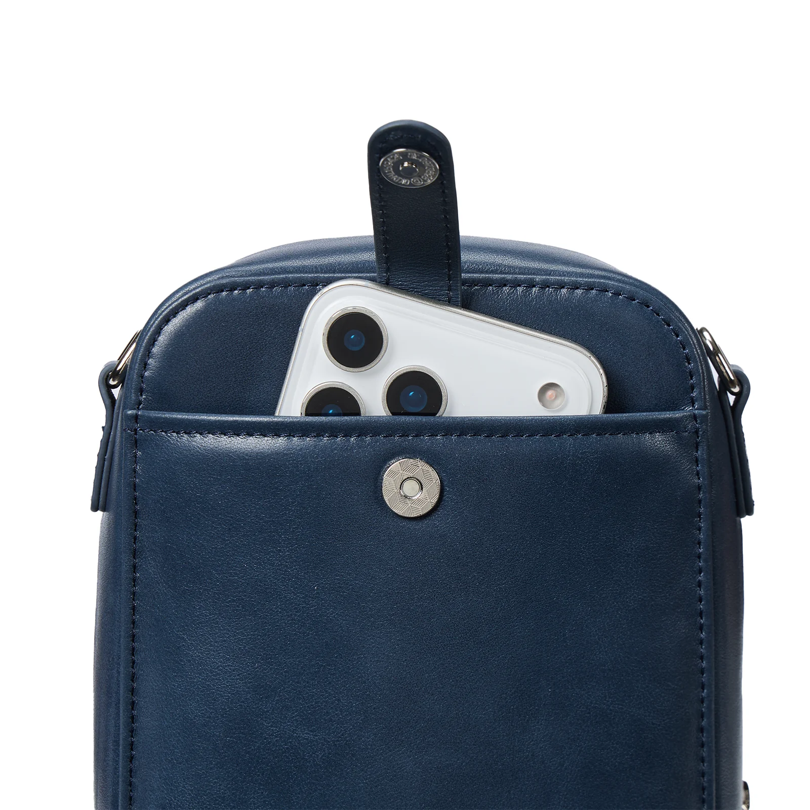 Nevin Vegetable-Tanned Genuine Leather Crossbody Phone Bag - Image 43