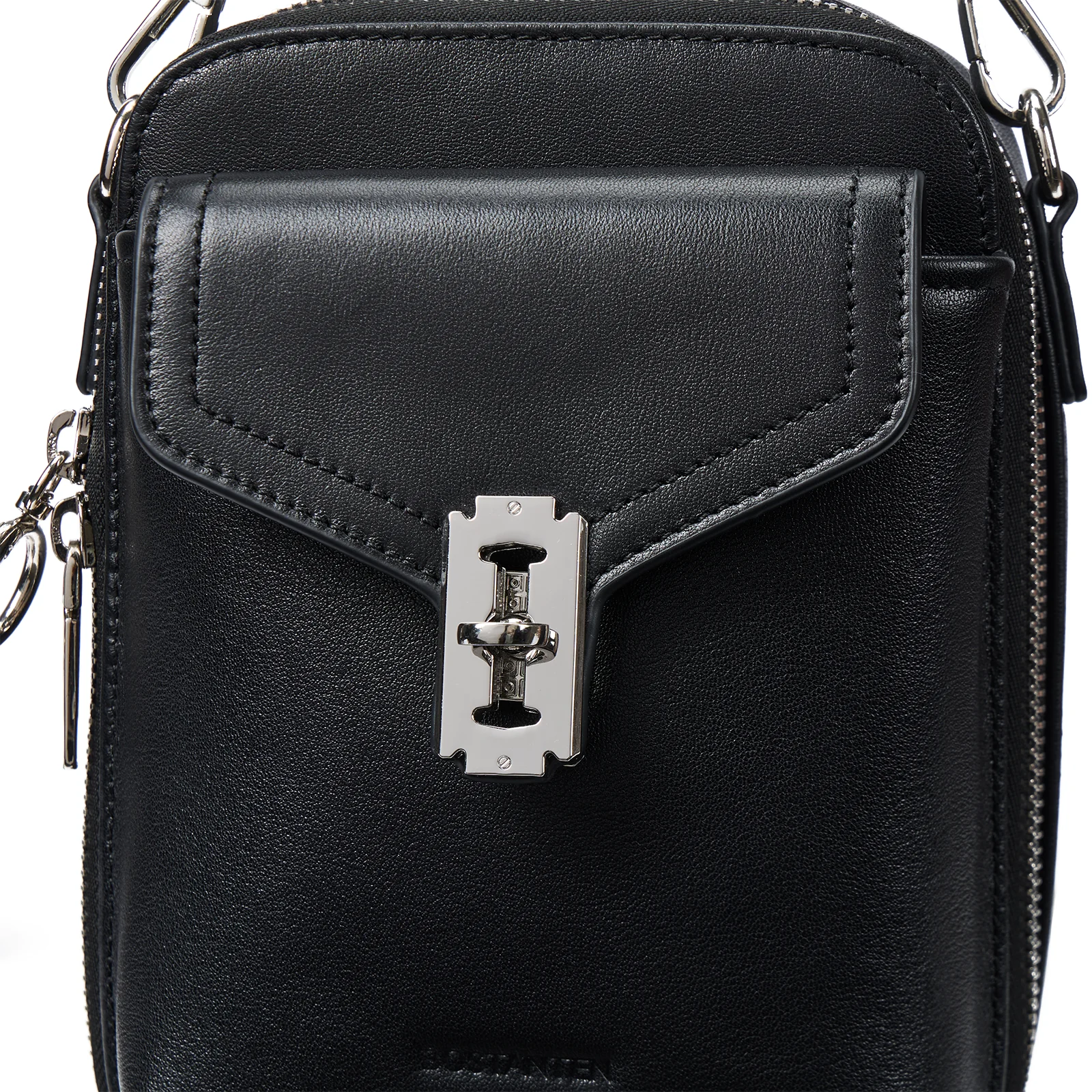 Nevin Vegetable-Tanned Genuine Leather Crossbody Phone Bag - Image 8