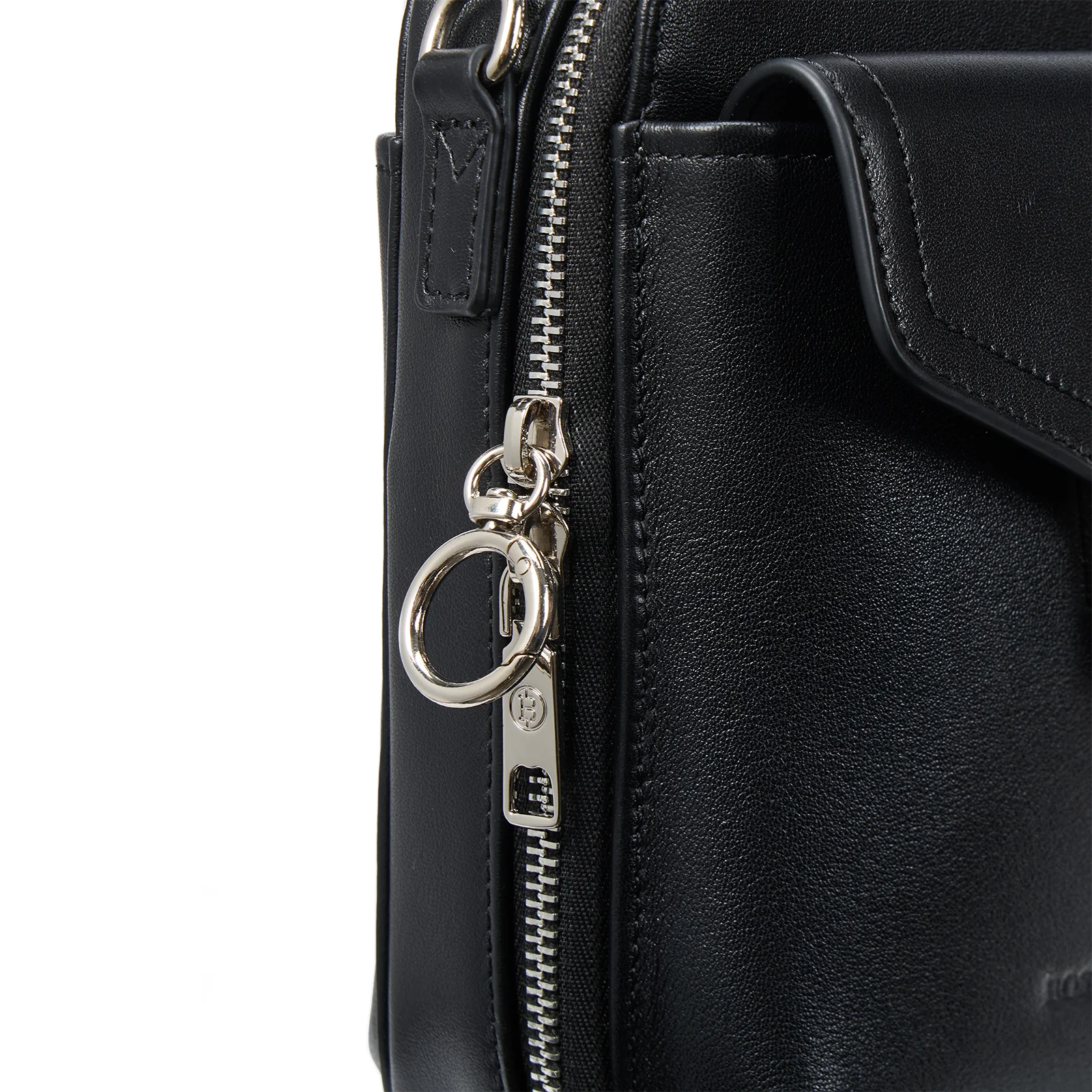 Nevin Vegetable-Tanned Genuine Leather Crossbody Phone Bag - Image 9